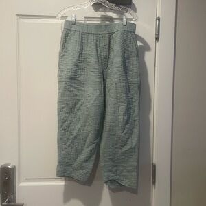 Madewell Textured Blue Pants size MP